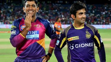 dhoni- gautham gambhir- twitter