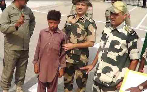 Child handed over to Pak Rangers