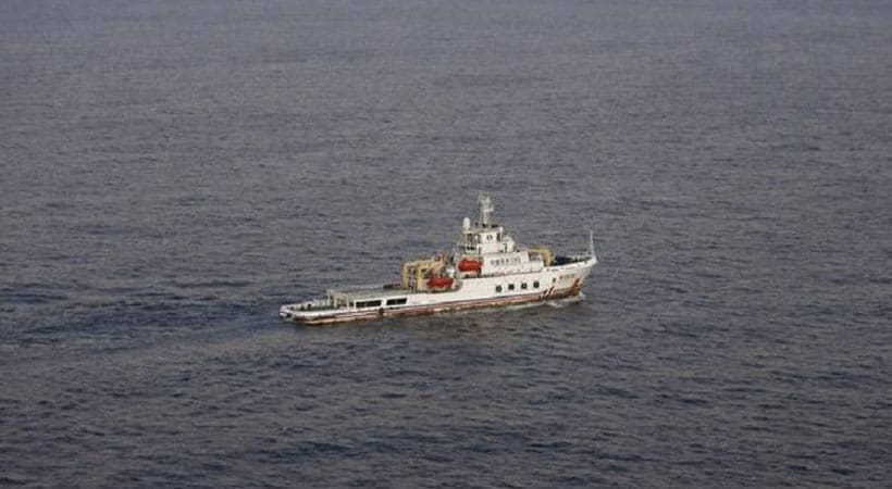 chinese ship in indian ocean