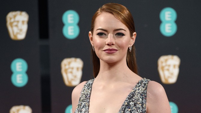 Mandatory Credit: Photo by FACUNDO ARRIZABALAGA/EPA/REX/Shutterstock (8344806br) Emma Stone Arrivals - 2017 EE British Academy Film Awards, London, United Kingdom - 12 Feb 2017 US actress Emma Stone arrives for the 70th annual British Academy Film Awards at the Royal Albert Hall in London, Britain, 12 February 2017. The ceremony is hosted by the British Academy of Film and Television Arts (BAFTA).