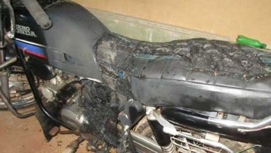 Nadapuram-Bike-fire