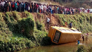 ATTINGAL-SCHOOL BUS-ACCIDENT