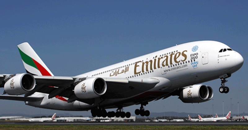 Emirates crew member 'falls off' from plane