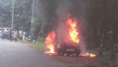 car fire