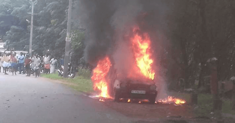 car fire
