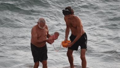 was this baby born from the sea?