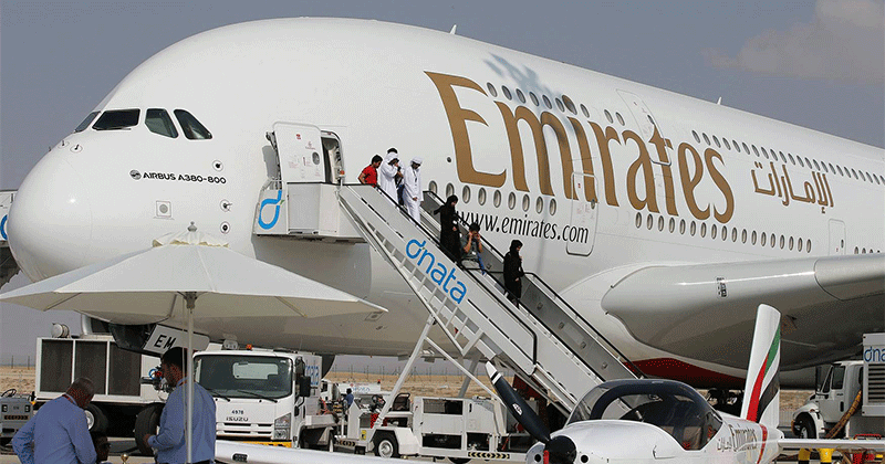 emirate staff fall down