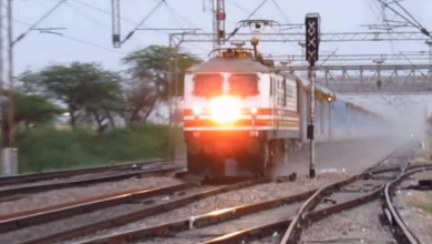 man rescue from train hit