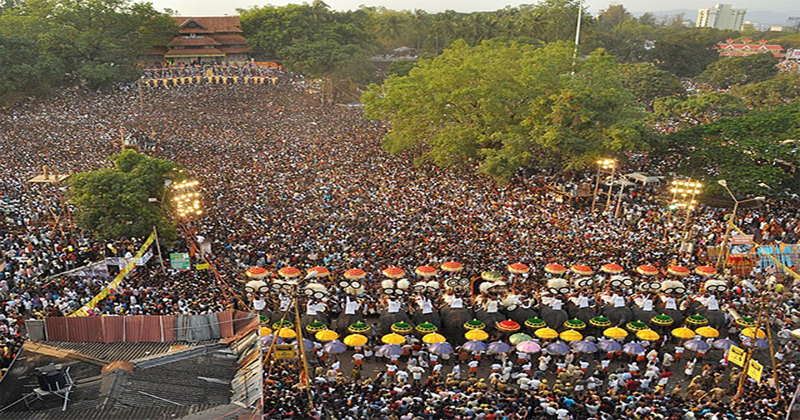 trissur pooram fire work