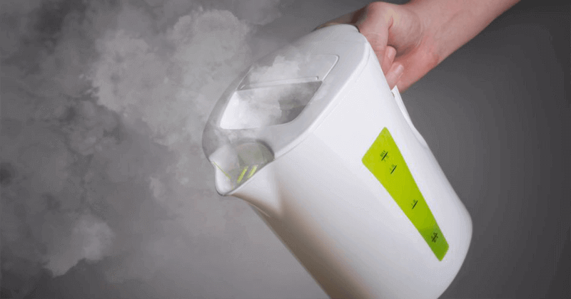 boiling water on maid's face