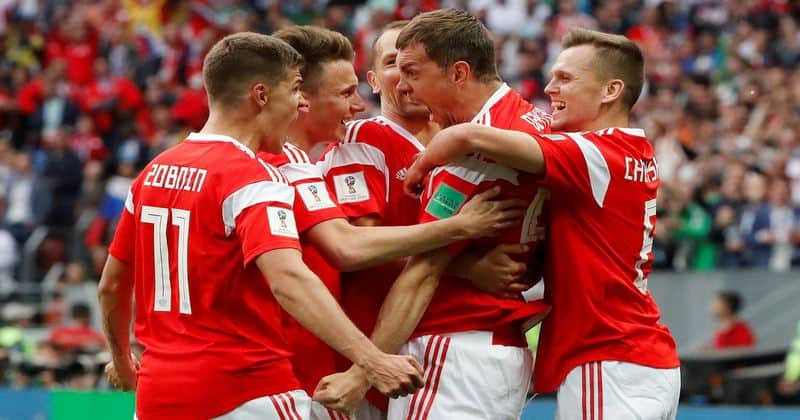 RUSSIA WON THE MATCH