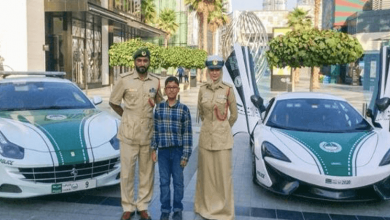 Dubai Police grant kid's wish to ride in supercar