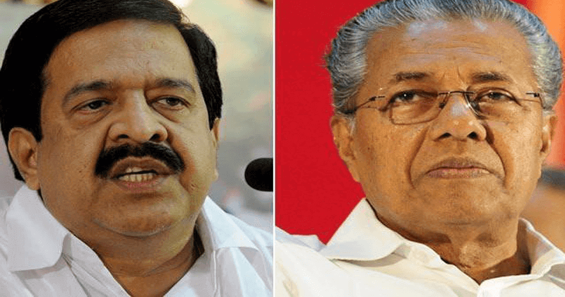 ramesh chennithala against pinarayi vijayan