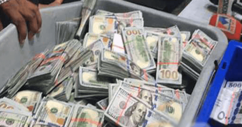 foreign currency caught