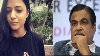 Shehla Rashid tweet gadkari reply