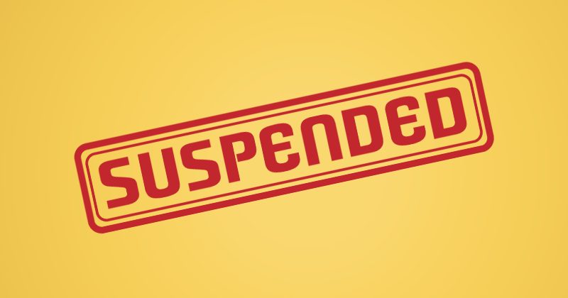 SUSPENDED