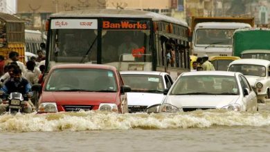 karnataka roads under water