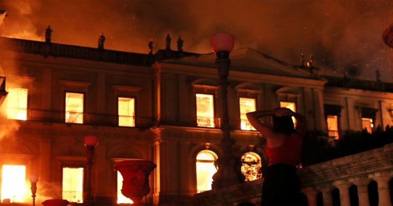 FIRE AT MUSUEM