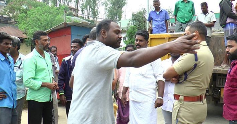 idukki small shop owner's protest