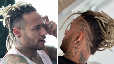 neymar new hair style