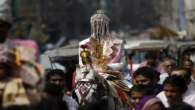 dalit groom visits temple under police protection