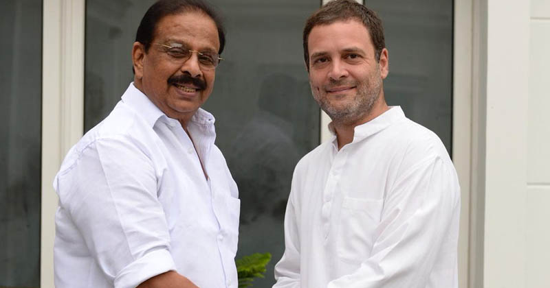 k sudhkaran-rahul gandhi