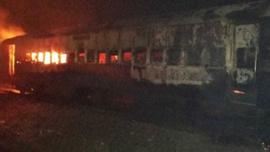 train pantry car fire