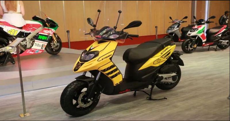 aprilia storm 125 yellow