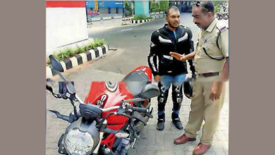 over speeding luxury bike