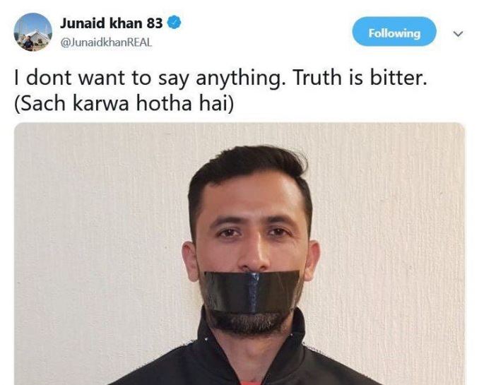 junid khans tweet