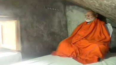 Modi at rudhra cave