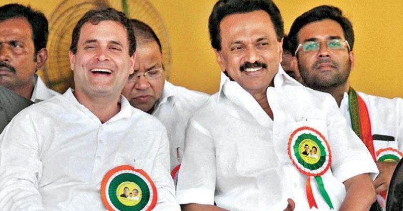 rahul gandhi- m k stalin