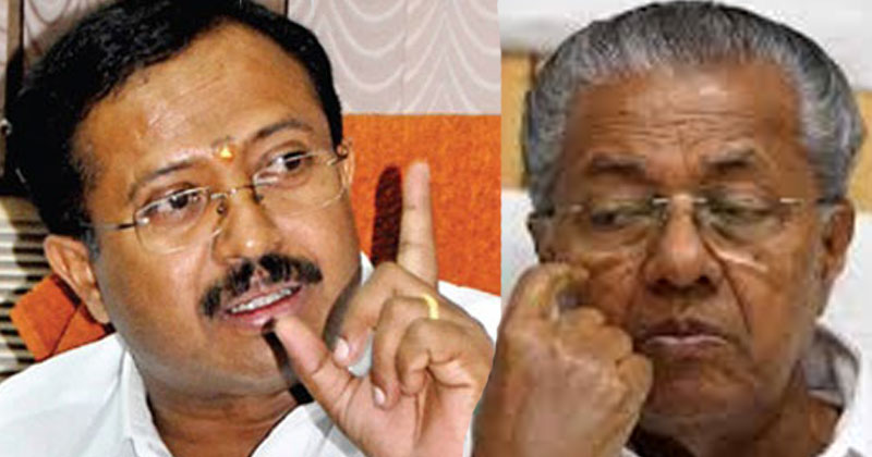 v muraleedharan-pinarayi vijayan