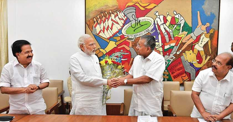 pinarayi - modi meeting