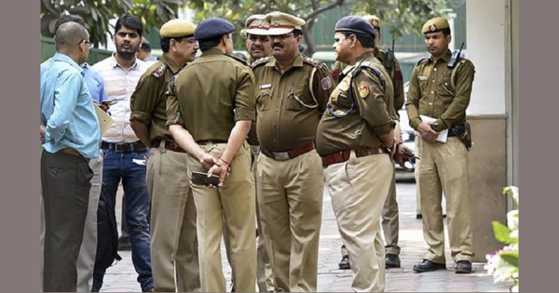 Police and Helmet