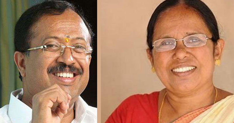 v muraleedharan-k k shailaja