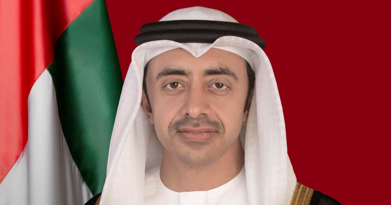 Foreign Minister Sheikh Abdullah bin Zayed Al Nahyan