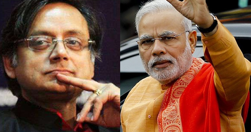 Narendra Modhi and Tharoor