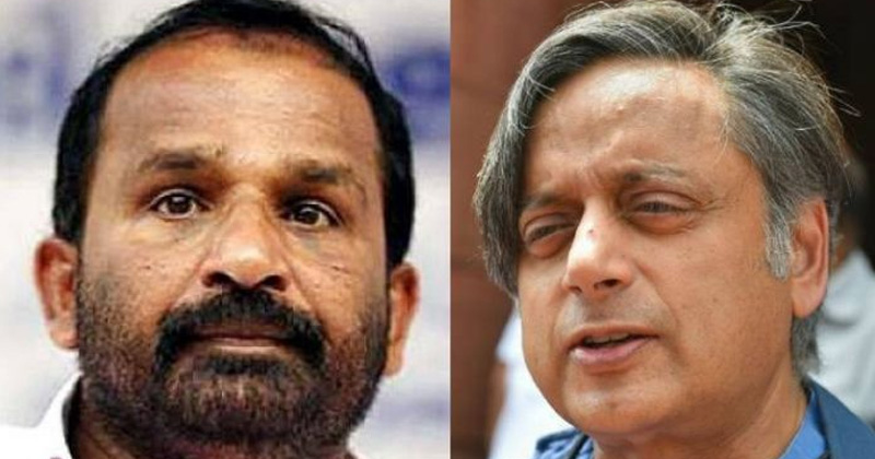 Sasi Tharoor and TN prathapan