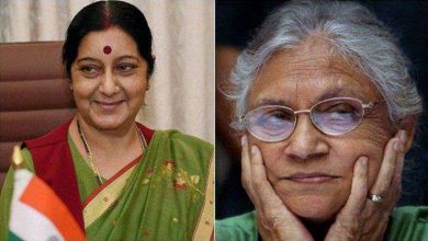 Sushama Swaraj and Sheela Dixeeth