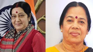 Sushma Swaraj and PK Sreemathi