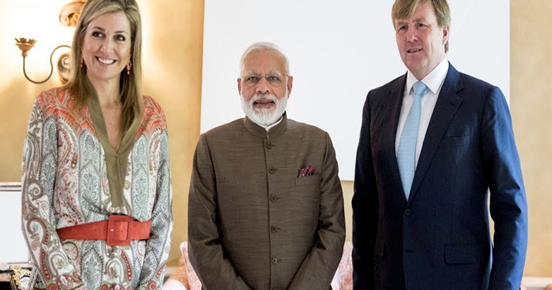 Dutch King and Narendra Modhi