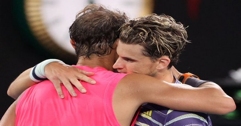 dominic tiem and rafeal nadal