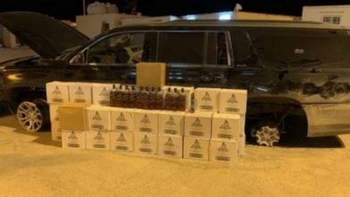 LIQUOR SEIZED SAUDI ARABIA