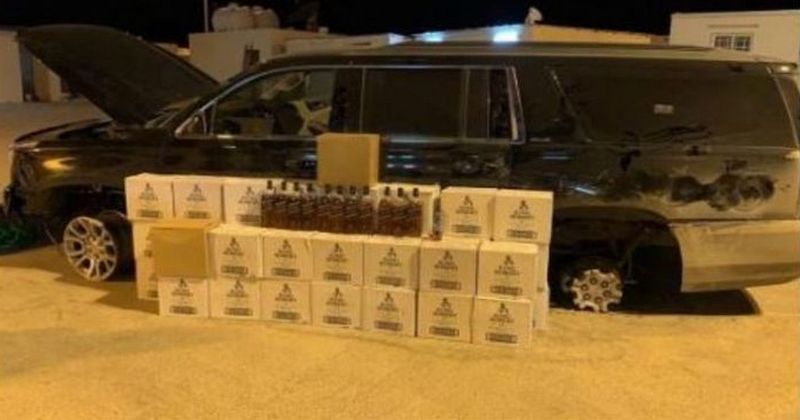 LIQUOR SEIZED SAUDI ARABIA