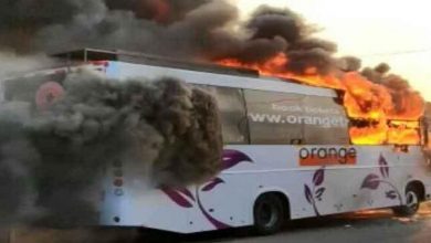 BUS FIRE ACCIDENT
