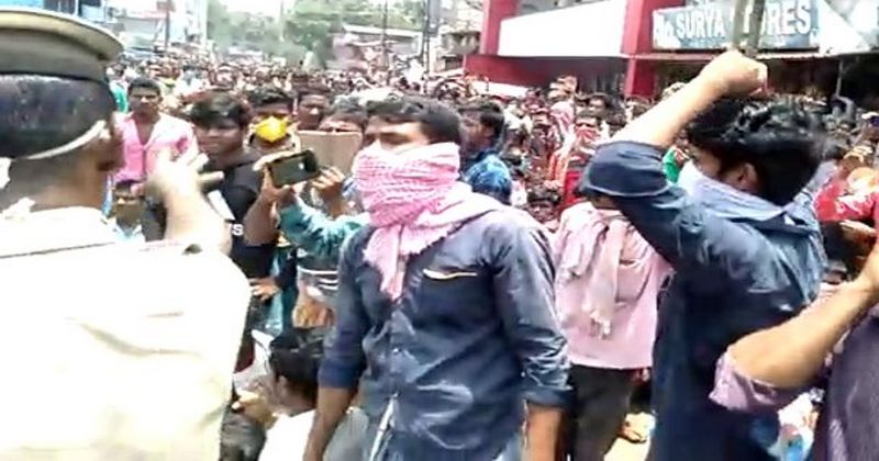KERALA GUEST WORKERS PROTEST