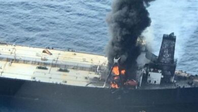 OIL TANKER FIRE ACCIDENT