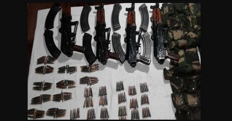WEAPONS SEIZED INDIAN ARMY